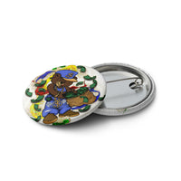 Set of 5 various Money Bear pin buttons