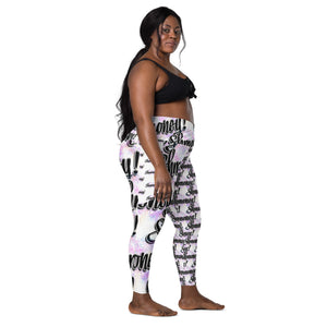 "Shmoney!" Crossover leggings with pockets