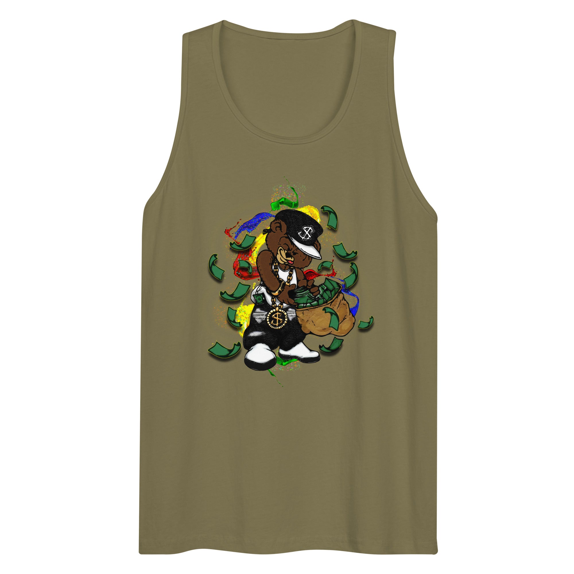 Men’s Money Bear premium Tanks