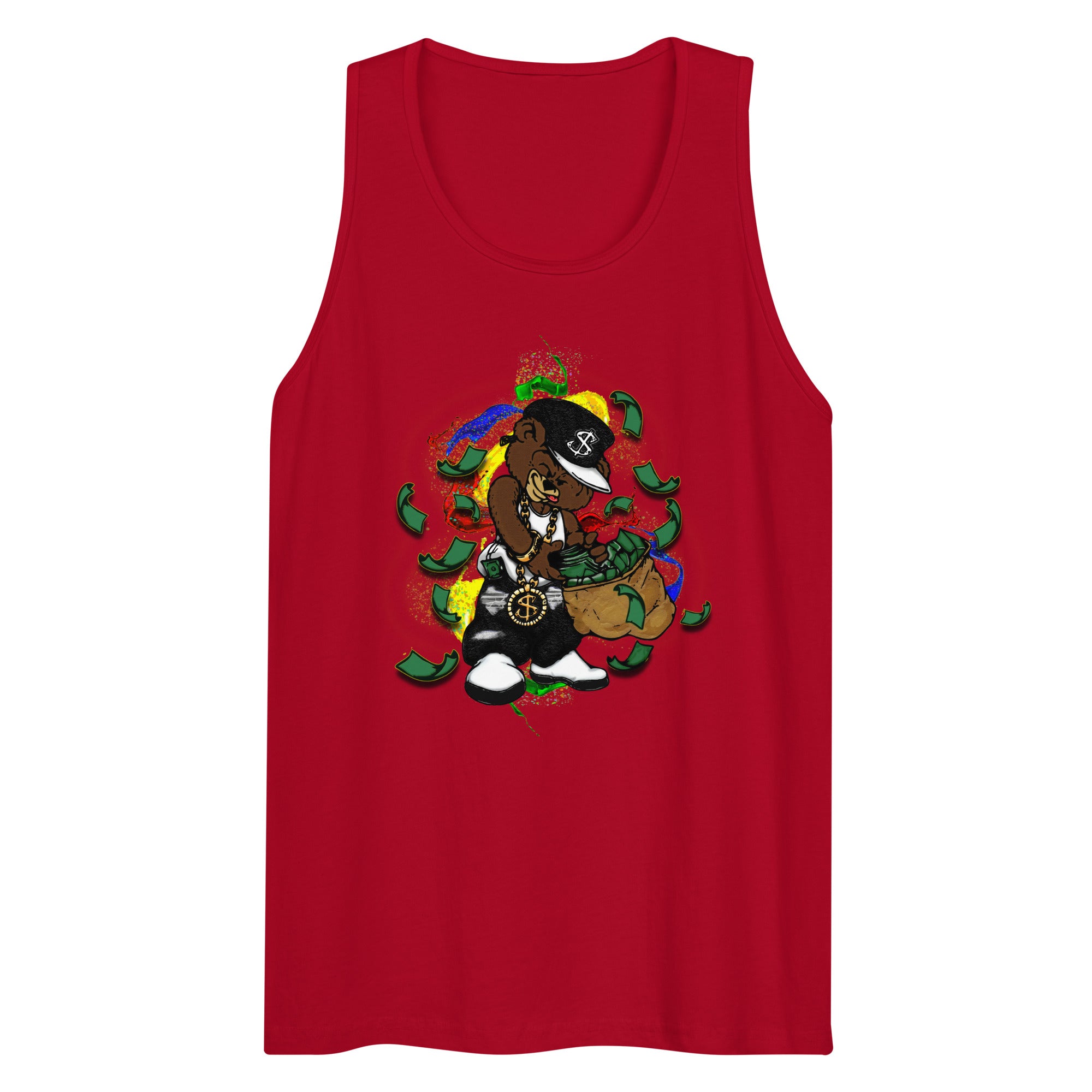 Men’s Money Bear premium Tanks