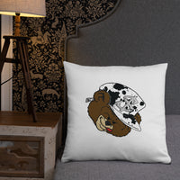 MONEY BEAR Throw Pillow