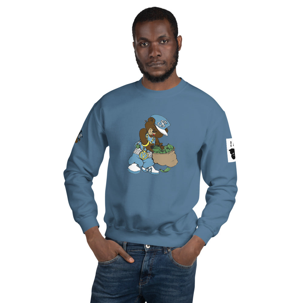 MONEY BEAR "Sky Blu" fitted Sweatshirts