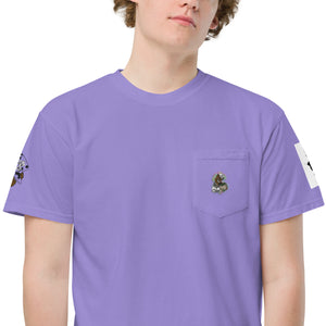 MONEY BEAR Unisex LV Charm garment-dyed pocket t-shirt