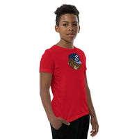 Shimmy Fingers Youth Money Bear Navy/Sky Short Sleeve T-Shirt